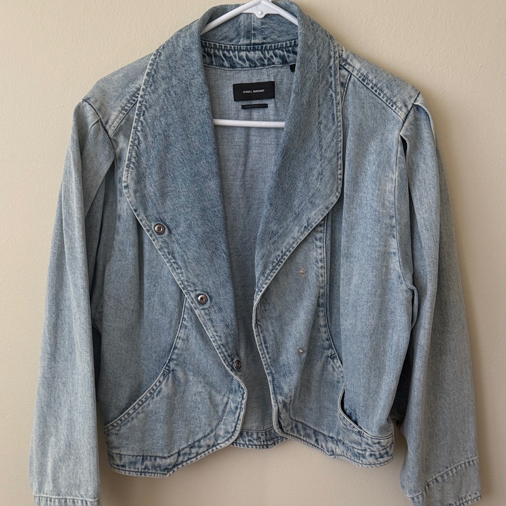 Isabel Marant Pauline Light Blue Jean Jacket sz 36